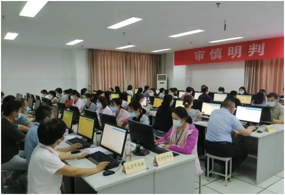 科目实行“双评”电脑阅卷的流程是怎样的？